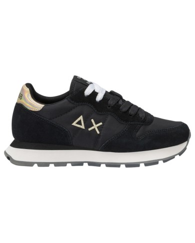 Sneakers Donna Sun 68 Δ X Ally Gold Silver Mesh Suede Nero