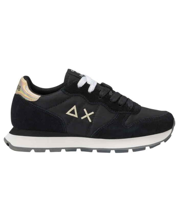 Sneakers Donna Sun 68 Δ X Ally Gold Silver Mesh Suede Nero