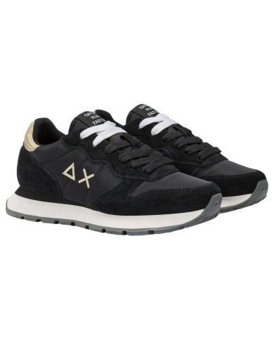 Sneakers Donna Sun 68 Δ X Ally Gold Silver Mesh Suede Nero