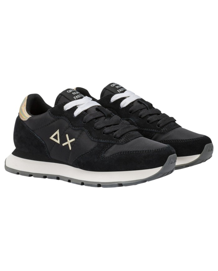 Sneakers Donna Sun 68 Δ X Ally Gold Silver Mesh Suede Nero