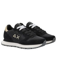 Sneakers Donna Sun 68 Δ X Ally Gold Silver Mesh Suede Nero