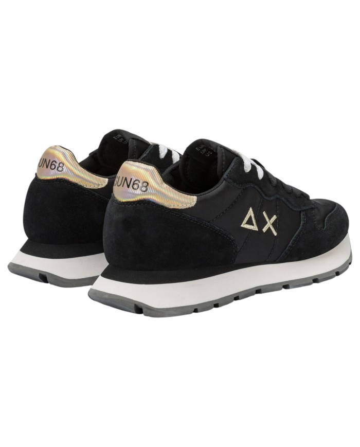 Sneakers Donna Sun 68 Δ X Ally Gold Silver Mesh Suede Nero