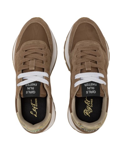 Sneakers Donna Sun 68 Δ X Ally Gold Silver Mesh Suede Volpe