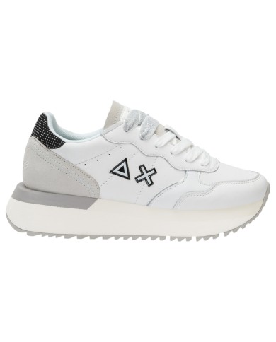 Sneakers Donna Sun 68 Δ X Big Ally Leather Bianco Panna