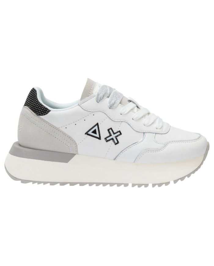 Sneakers Donna Sun 68 Δ X Big Ally Leather Bianco Panna