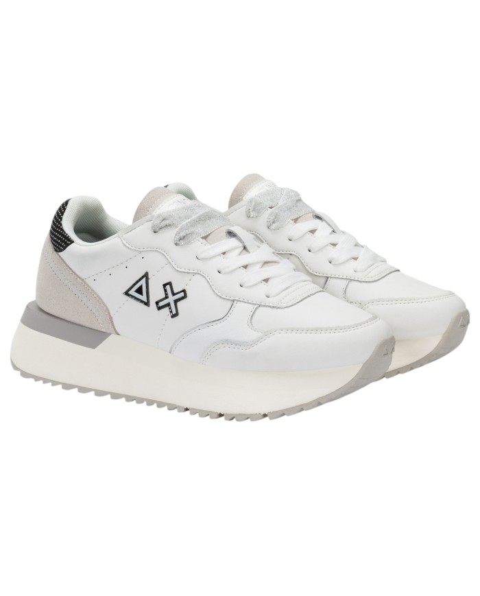 Sneakers Donna Sun 68 Δ X Big Ally Leather Bianco Panna