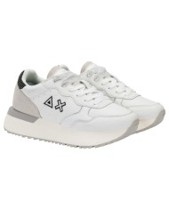 Sneakers Donna Sun 68 Δ X Big Ally Leather Bianco Panna