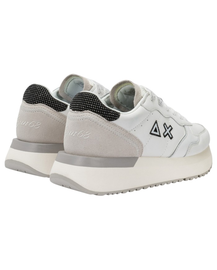 Sneakers Donna Sun 68 Δ X Big Ally Leather Bianco Panna