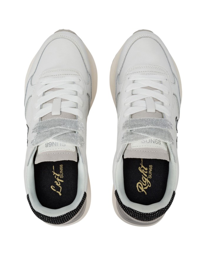 Sneakers Donna Sun 68 Δ X Big Ally Leather Bianco Panna