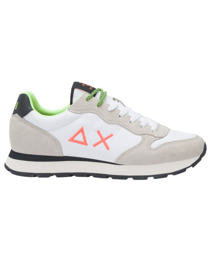 Sneakers Uomo Sun 68 Δ X Tom Fluo Mesh Suede White Multicolor