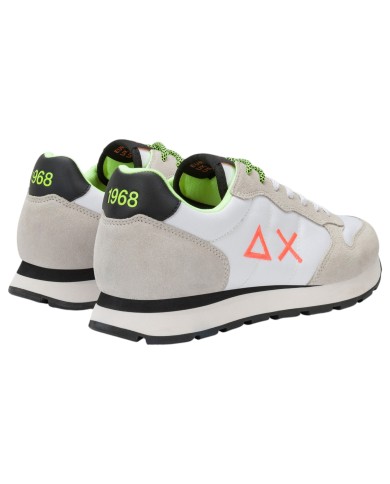 Sneakers Uomo Sun 68 Δ X Tom Fluo Mesh Suede White Multicolor
