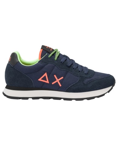Sneakers Uomo Sun 68 Δ X Tom Fluo Mesh Suede Navy Blue Multicolor