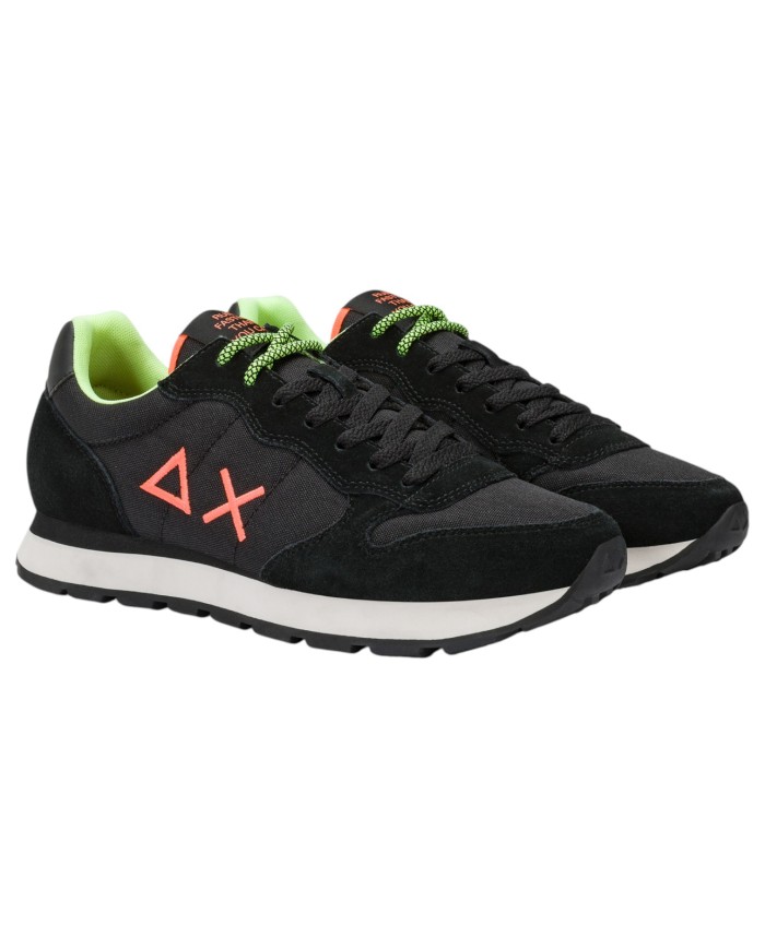Sneakers Uomo Sun 68 Δ X Tom Fluo Mesh Suede Nero Multicolor