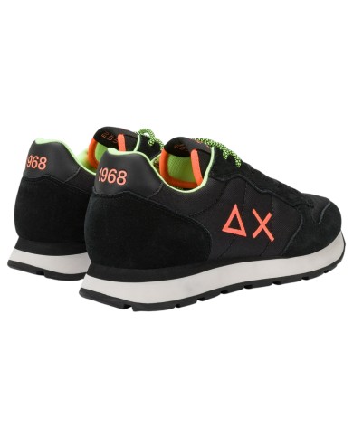 Sneakers Uomo Sun 68 Δ X Tom Fluo Mesh Suede Nero Multicolor