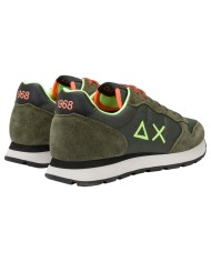 Sneakers Uomo Sun 68 Δ X Tom Fluo Mesh Suede Militare Scuro Multicolor