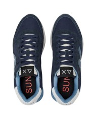 Sneakers Uomo Sun 68 Δ X Jaki Solid Suede Leather Navy Blue