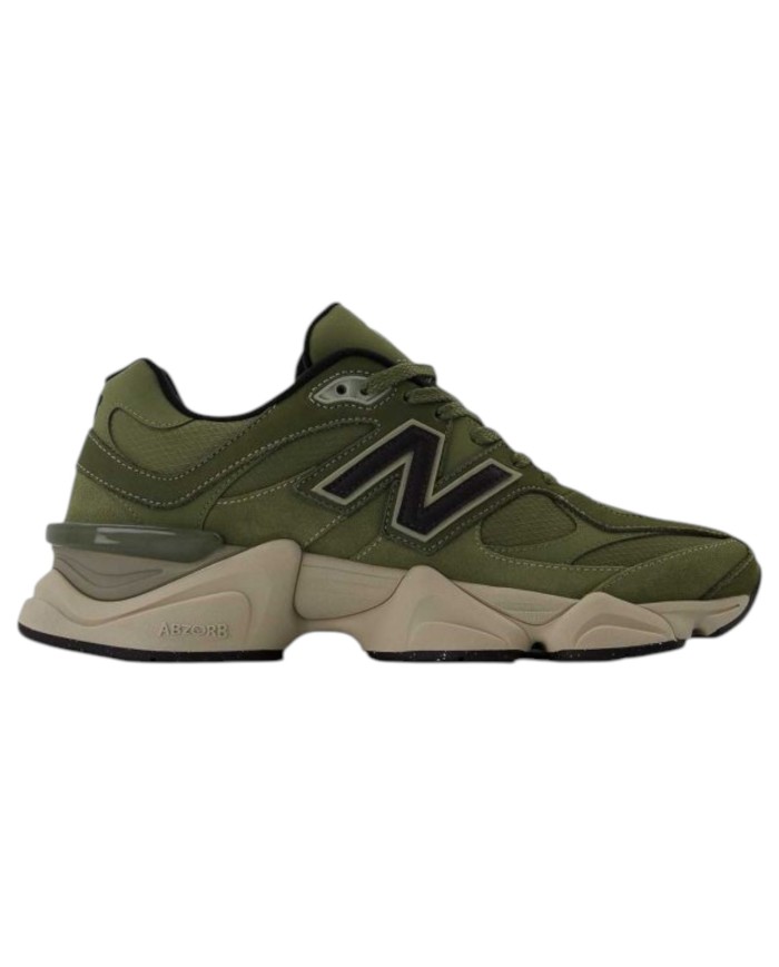 Sneakers Uomo New Balance 9060 Cordura Mesh Suede Green