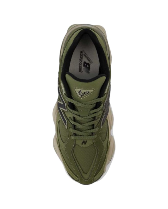 Sneakers Uomo New Balance 9060 Cordura Mesh Suede Green