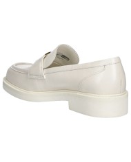 Mocassino Donna Guess Shuttle Fibbia G Logo Leather Ivory