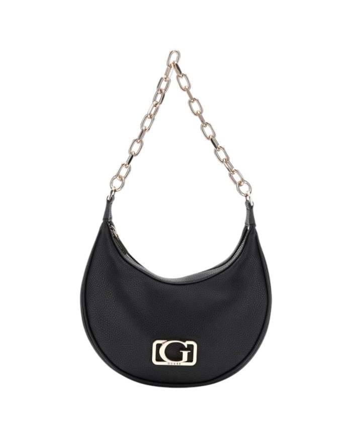 Borsa A Spalla Donna Guess Hobo Circe Leather Black