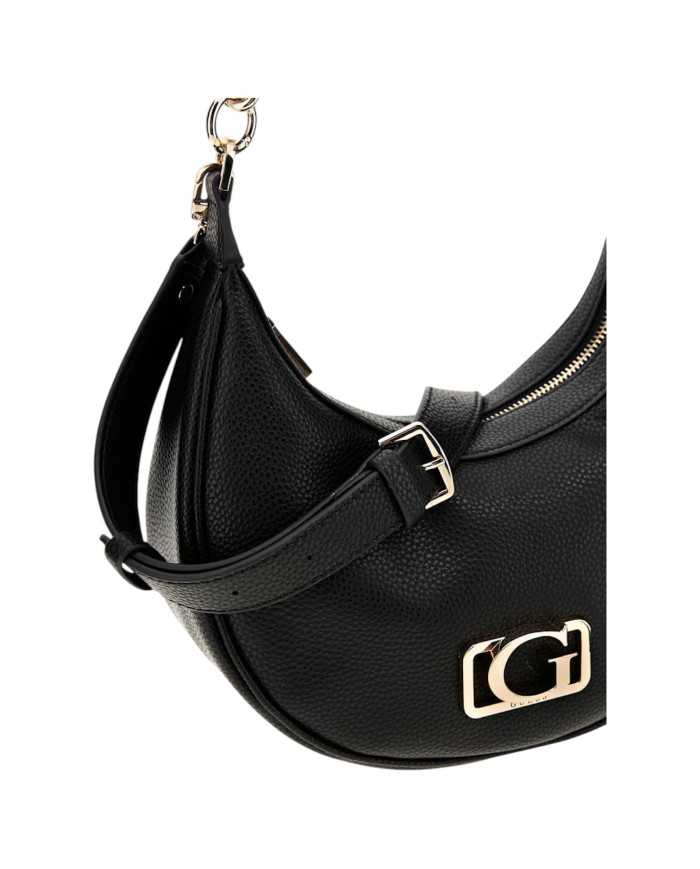 Borsa A Spalla Donna Guess Hobo Circe Leather Black
