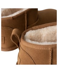 Stivale Donna UGG Classic Ultra Mini New Heights Platform Montone Chestnut