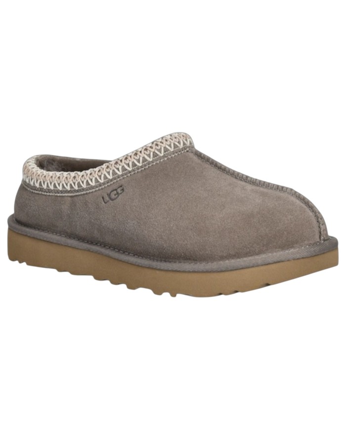 Sandalo Ugg Donna Ciabatta Tasman Montone Suede Smoke Plume Grey
