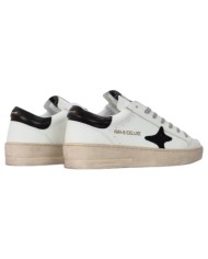Sneakers Ama Brand Uomo Slam Ama B Deluxe Leather White Black