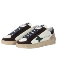 Sneakers Ama Brand Uomo Slam Ama B Deluxe Leather White Multicolo