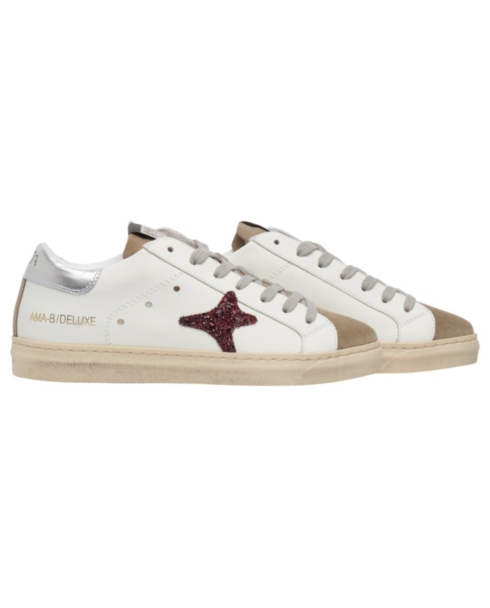 Sneakers Ama Brand Donna SNK Ama B White Multicolor
