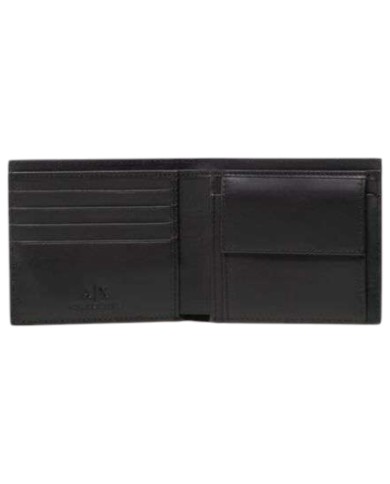 Portafoglio Uomo Armani Exchange Leather Black