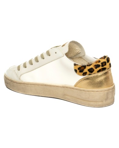 Sneakers Ama Brand Donna Slam Ama B Deluxe  White e Cavallino con stemma Glitterato