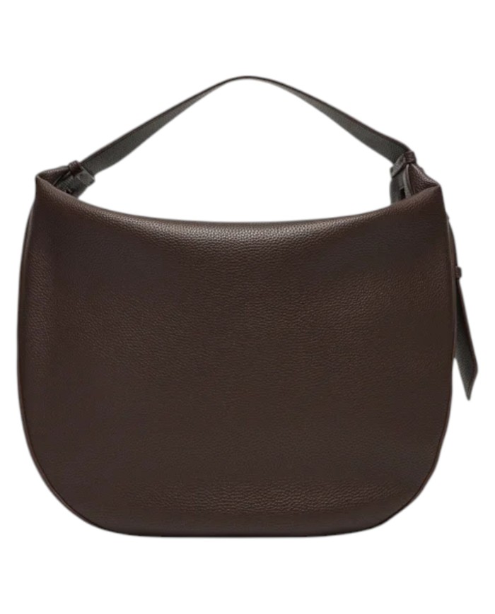 Borsa A Spalla Armani Exchange Donna Hobo Susie Leather Hot Fudge Brown