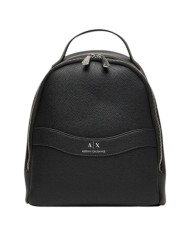 Zaino Donna Armani Exchange Line Logo Leather Black