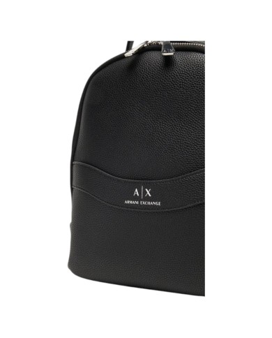 Zaino Donna Armani Exchange Line Logo Leather Black