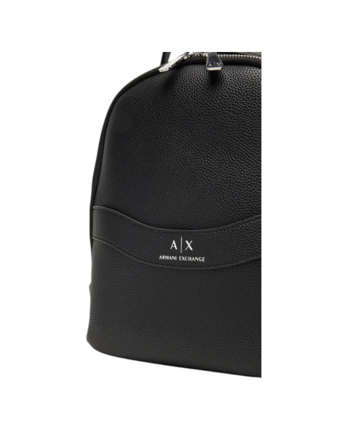Zaino Donna Armani Exchange Line Logo Leather Black