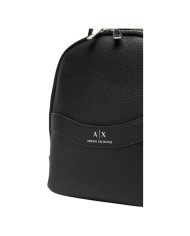 Zaino Donna Armani Exchange Line Logo Leather Black