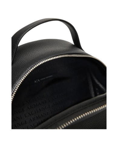 Zaino Donna Armani Exchange Line Logo Leather Black