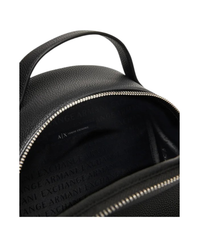 Zaino Donna Armani Exchange Line Logo Leather Black
