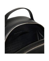 Zaino Donna Armani Exchange Line Logo Leather Black