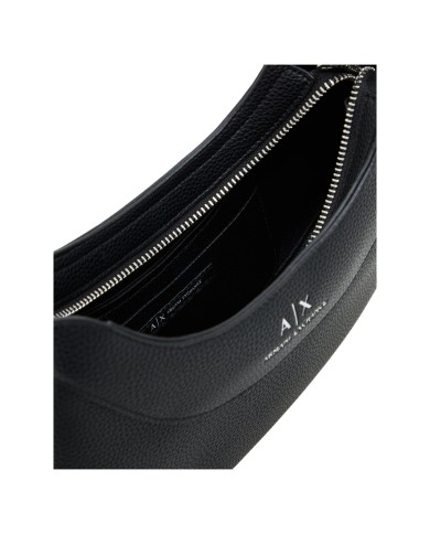 Tracolla Donna Armani Exchange Hobo Logata Leather Black