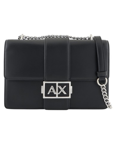Borsa A Spalla Donna Armani Exchange A X Logo Leather Black
