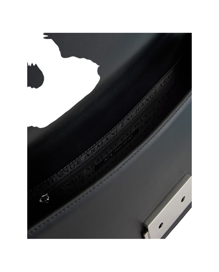 Borsa A Spalla Donna Armani Exchange A X Logo Leather Black