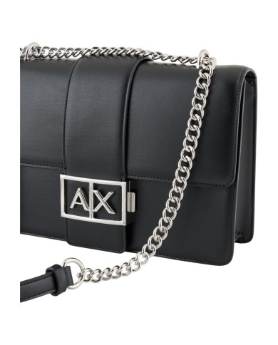 Borsa A Spalla Donna Armani Exchange A X Logo Leather Black