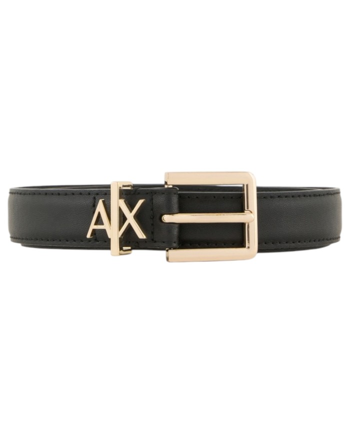 Cintura Donna Armani Exchange Logo Leather Black