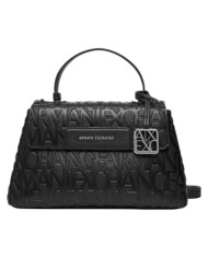 Borsa A Mano Donna Armani Exchange Con Tracolla Logata Leather Black