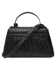 Borsa A Mano Donna Armani Exchange Con Tracolla Logata Leather Black