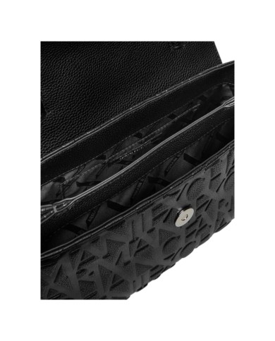 Borsa A Mano Donna Armani Exchange Con Tracolla Logata Leather Black