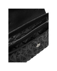 Borsa A Mano Donna Armani Exchange Con Tracolla Logata Leather Black