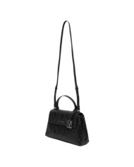 Borsa A Mano Donna Armani Exchange Con Tracolla Logata Leather Black